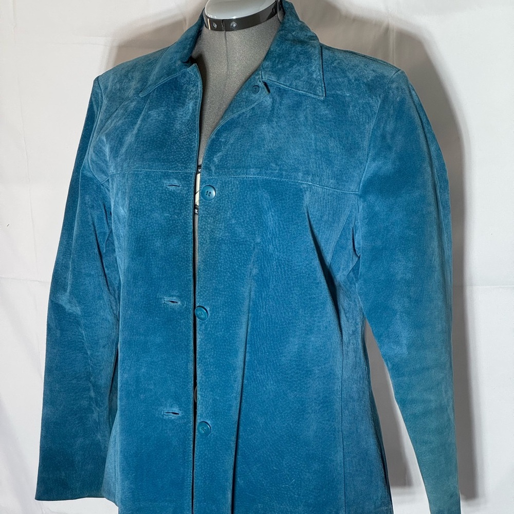 Suede Teal/Blue Jacket